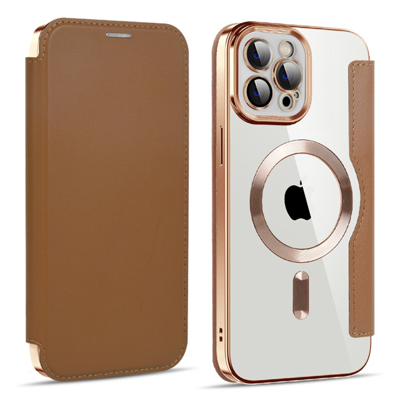 Husa iPhone 11 Pro Max Techsuit SmartMag Book Case, maro