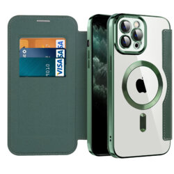 Husa iPhone 11 Pro Max Techsuit SmartMag Book Case, verde