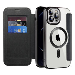 Husa iPhone 12 Pro Max Techsuit SmartMag Book Case, negru