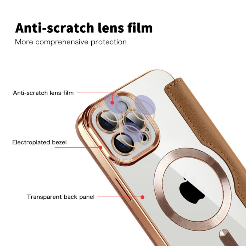 Husa iPhone 12 Pro Max Techsuit SmartMag Book Case, maro
