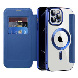 Husa iPhone 12 Pro Max Techsuit SmartMag Book Case, albastru