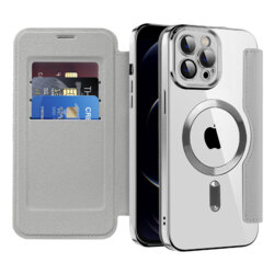 Husa iPhone 12 Pro Max Techsuit SmartMag Book Case, gri
