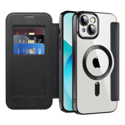 Husa iPhone 13 Techsuit SmartMag Book Case, negru