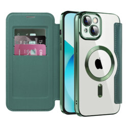 Husa iPhone 13 Techsuit SmartMag Book Case, verde