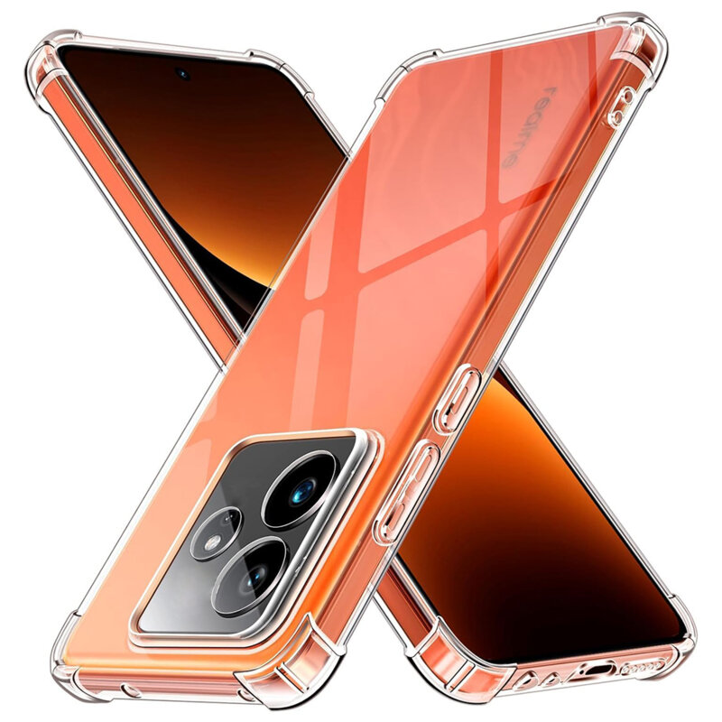Husa Realme GT 7 Techsuit Shockproof Clear Silicone, transparenta