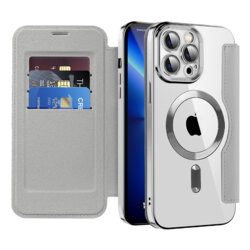 Husa iPhone 13 Pro Techsuit SmartMag Book Case, gri