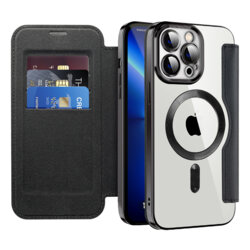 Husa iPhone 13 Pro Max Techsuit SmartMag Book Case, negru