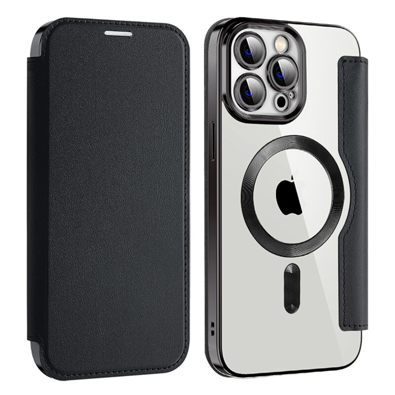 Husa iPhone 13 Pro Max Techsuit SmartMag Book Case, negru
