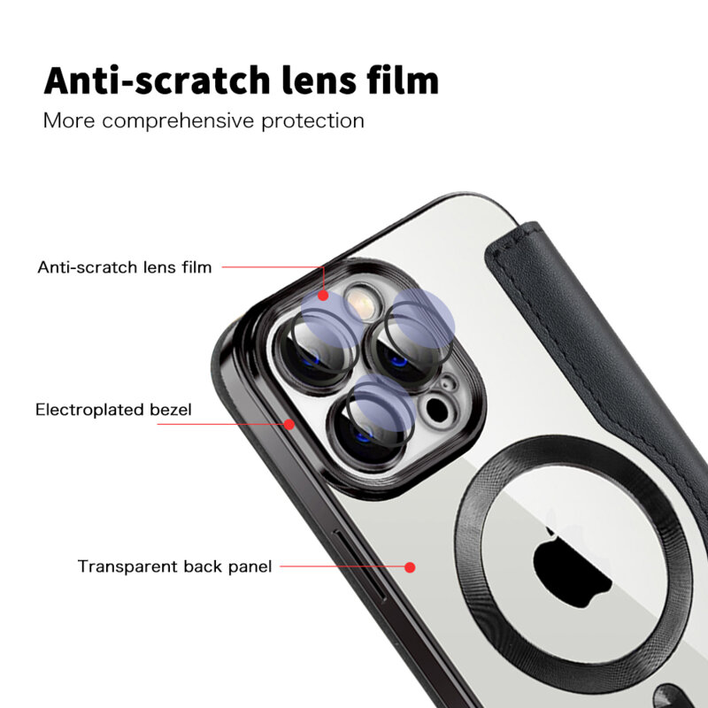 Husa iPhone 13 Pro Max Techsuit SmartMag Book Case, negru