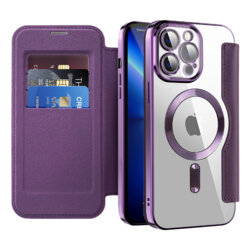 Husa iPhone 13 Pro Max Techsuit SmartMag Book Case, mov