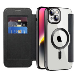 Husa iPhone 14 Plus Techsuit SmartMag Book Case, negru