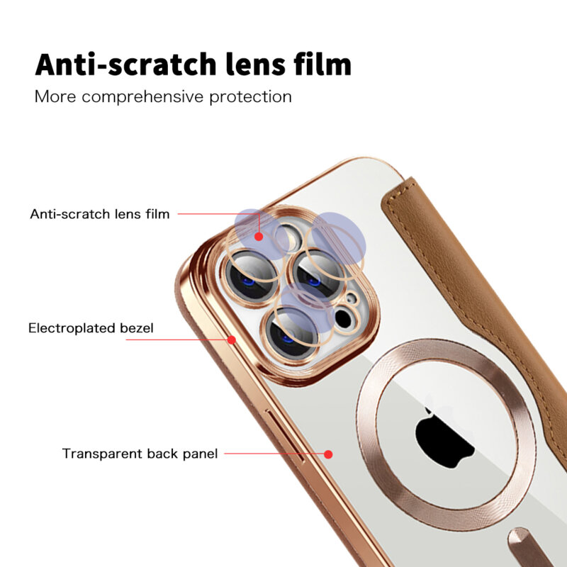 Husa iPhone 14 Pro Max Techsuit SmartMag Book Case, maro