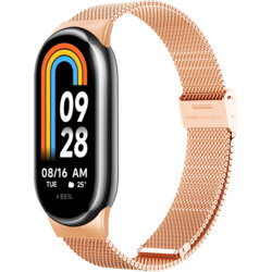 Curea Xiaomi Mi Band 8 NFC Techsuit, roz auriu, W022