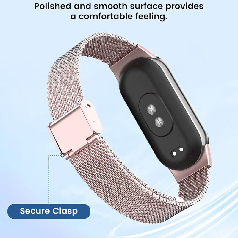 Curea Xiaomi Mi Band 9 NFC Techsuit, roz auriu, W022