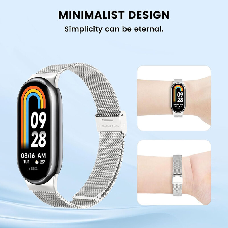 Curea Xiaomi Mi Band 8 NFC Techsuit, auriu, W022