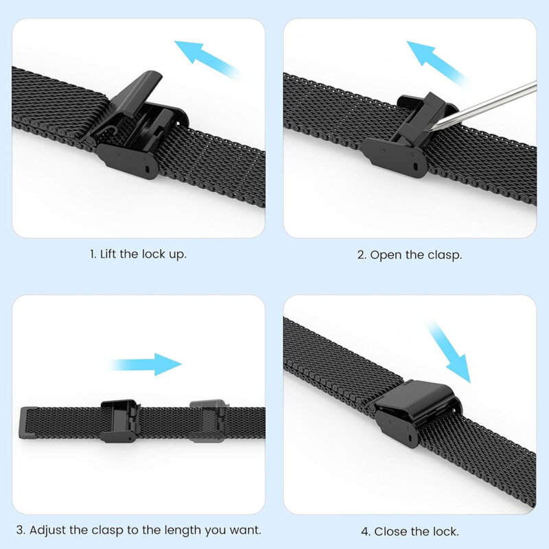 Curea Xiaomi Mi Band 9 Techsuit, negru, W022