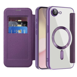 Husa iPhone 16e Techsuit SmartMag Book Case, mov