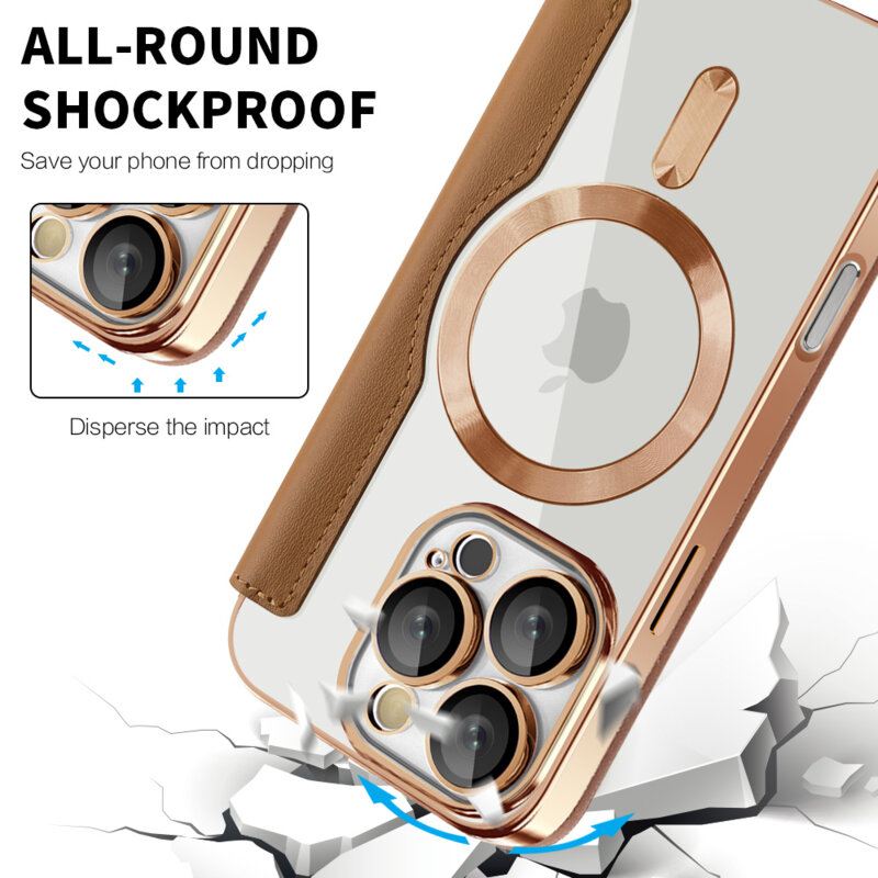 Husa iPhone 16 Pro Techsuit SmartMag Book Case, maro