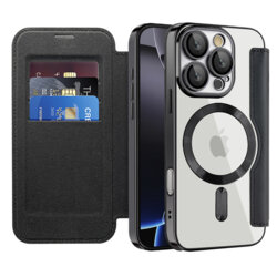 Husa iPhone 16 Pro Max Techsuit SmartMag Book Case, negru