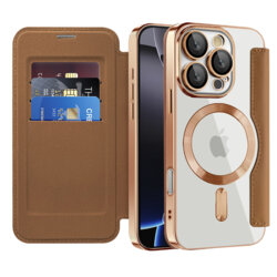 Husa iPhone 16 Pro Max Techsuit SmartMag Book Case, maro