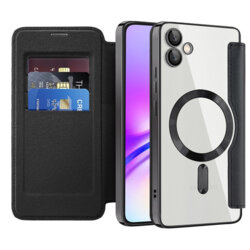 Husa Samsung Galaxy A05 Techsuit SmartMag Book Case, negru