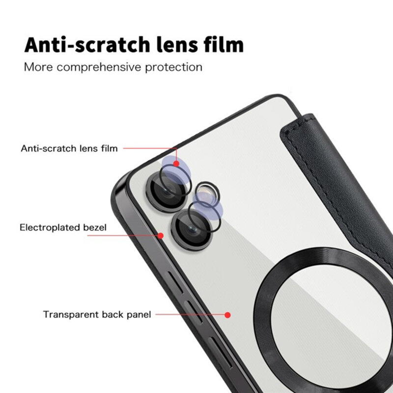 Husa Samsung Galaxy A05 Techsuit SmartMag Book Case, negru