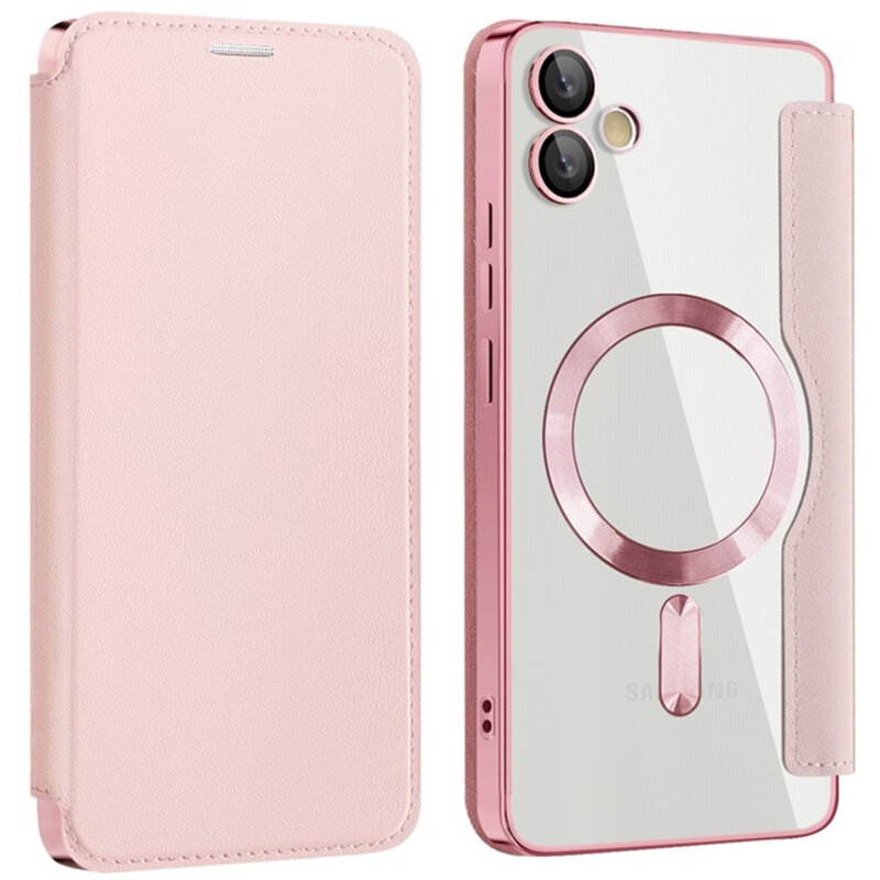Husa Samsung Galaxy A05 Techsuit SmartMag Book Case, roz