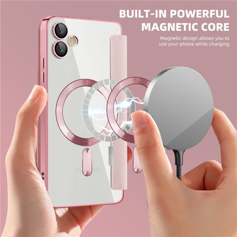 Husa Samsung Galaxy A05 Techsuit SmartMag Book Case, roz