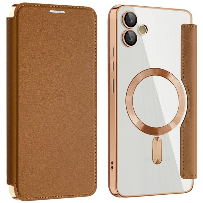 Husa Samsung Galaxy A05 Techsuit SmartMag Book Case, maro