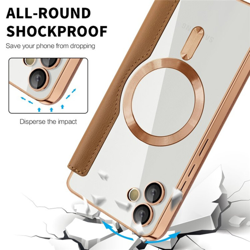 Husa Samsung Galaxy A05 Techsuit SmartMag Book Case, maro