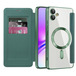 Husa Samsung Galaxy A05 Techsuit SmartMag Book Case, verde