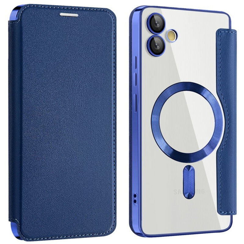 Husa Samsung Galaxy A05 Techsuit SmartMag Book Case, albastru
