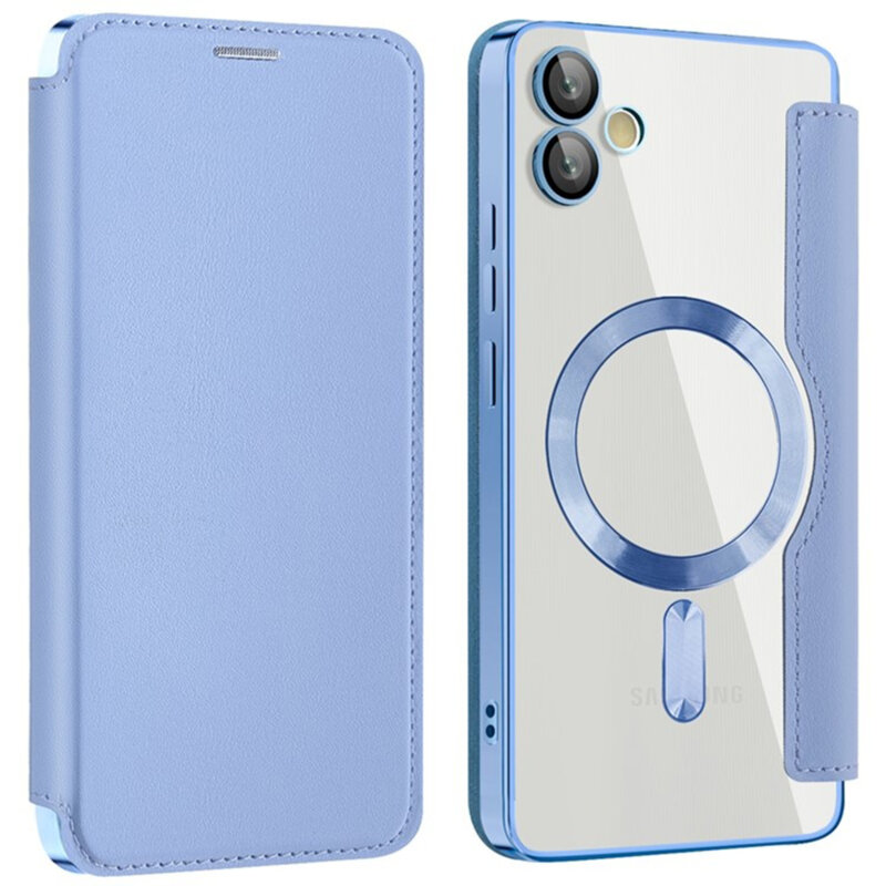 Husa Samsung Galaxy A05 Techsuit SmartMag Book Case, bleu