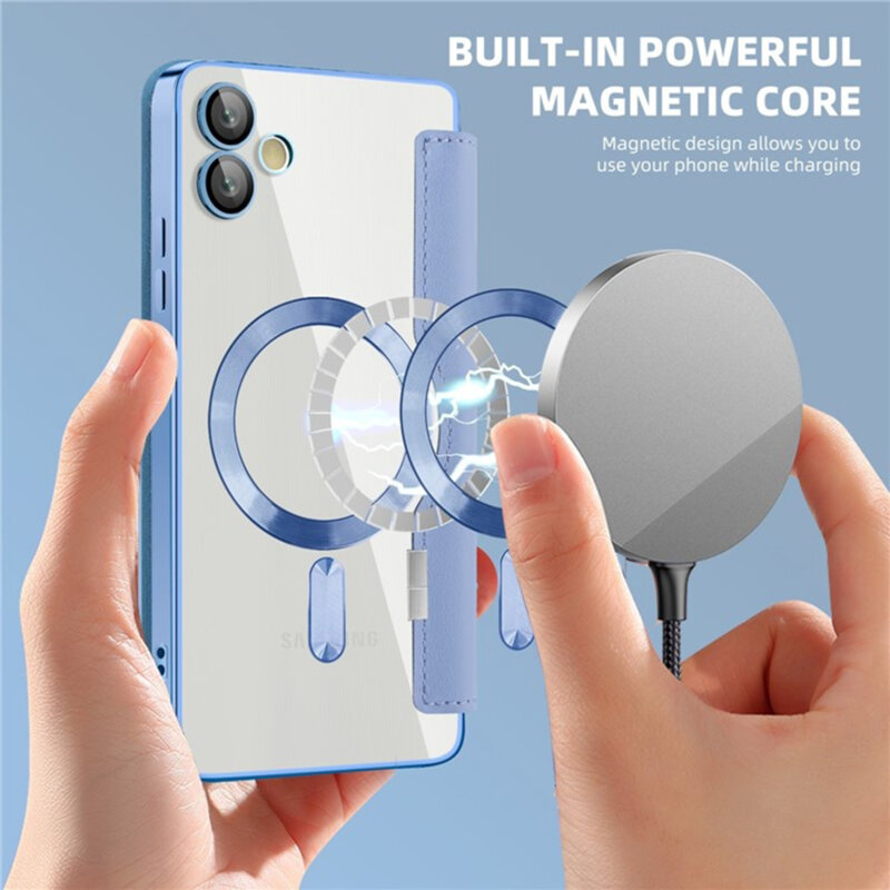 Husa Samsung Galaxy A05 Techsuit SmartMag Book Case, bleu