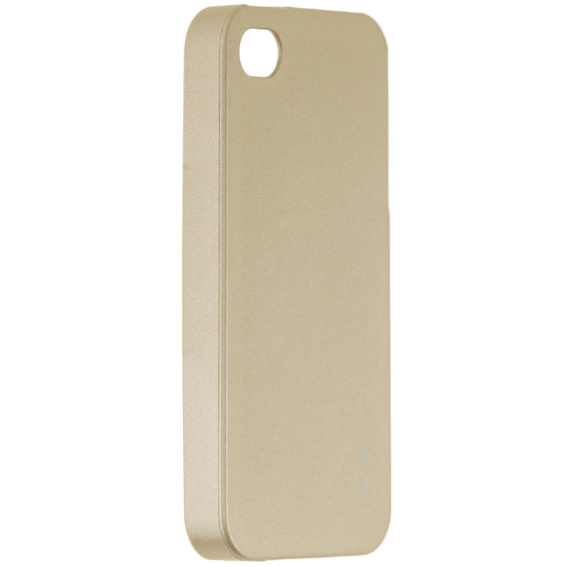 Husa iPhone 4, 4S Mercury i-Jelly TPU - Gold