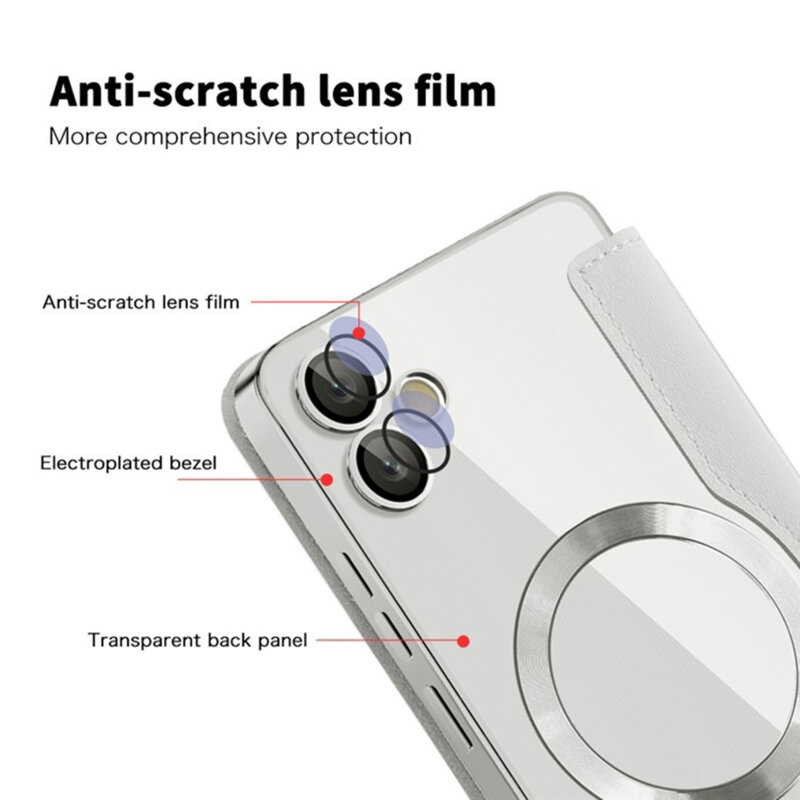 Husa Samsung Galaxy A05 Techsuit SmartMag Book Case, gri