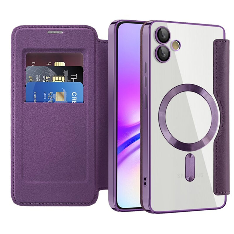 Husa Samsung Galaxy A05 Techsuit SmartMag Book Case, mov