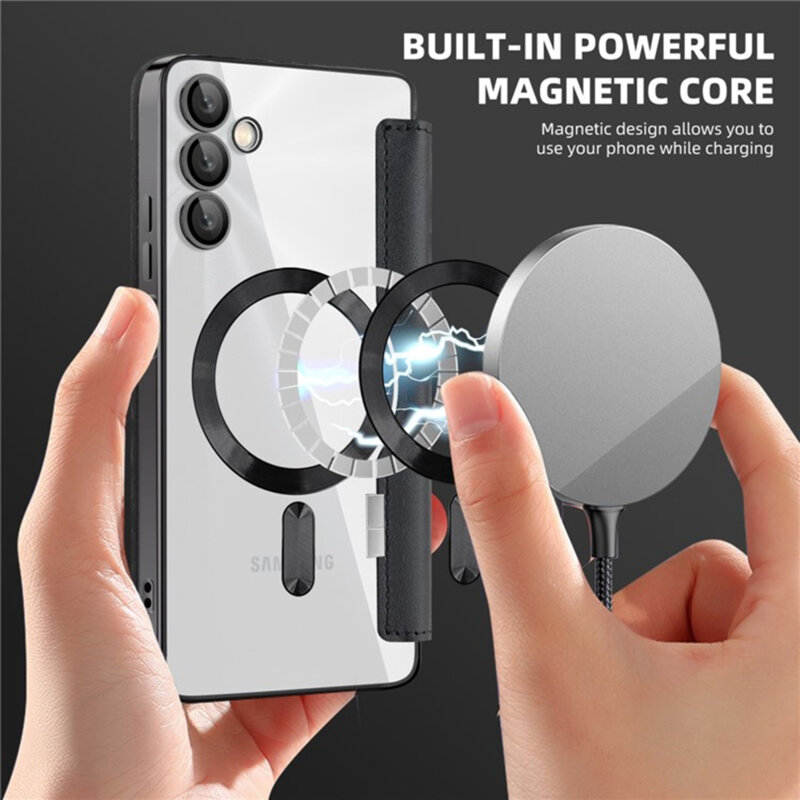 Husa Samsung Galaxy A05s Techsuit SmartMag Book Case, negru