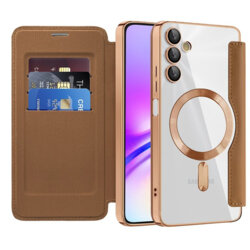 Husa Samsung Galaxy A05s Techsuit SmartMag Book Case, maro