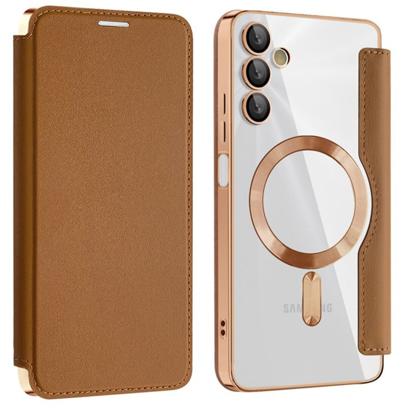 Husa Samsung Galaxy A05s Techsuit SmartMag Book Case, maro