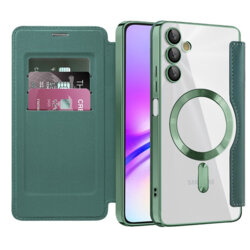 Husa Samsung Galaxy A05s Techsuit SmartMag Book Case, verde