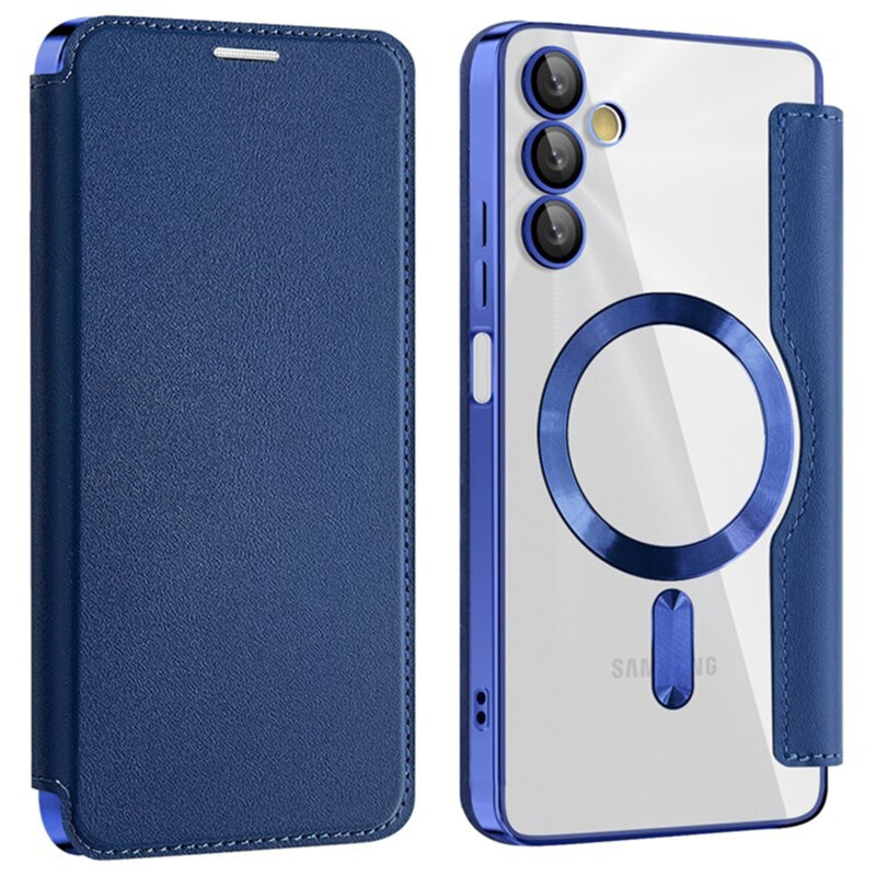 Husa Samsung Galaxy A05s Techsuit SmartMag Book Case, albastru