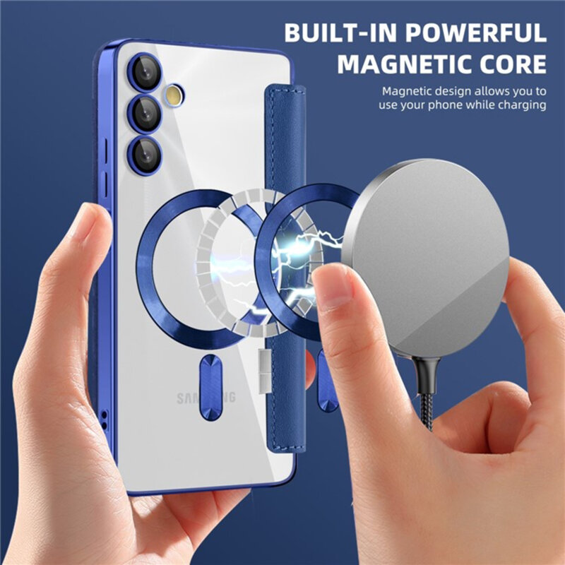 Husa Samsung Galaxy A05s Techsuit SmartMag Book Case, albastru