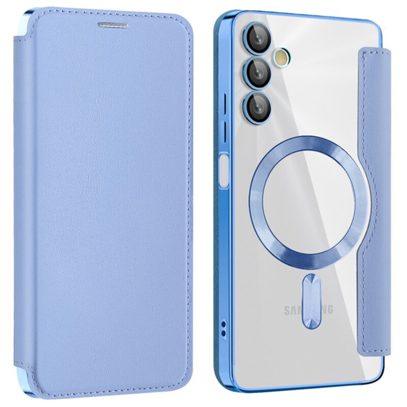 Husa Samsung Galaxy A05s Techsuit SmartMag Book Case, bleu