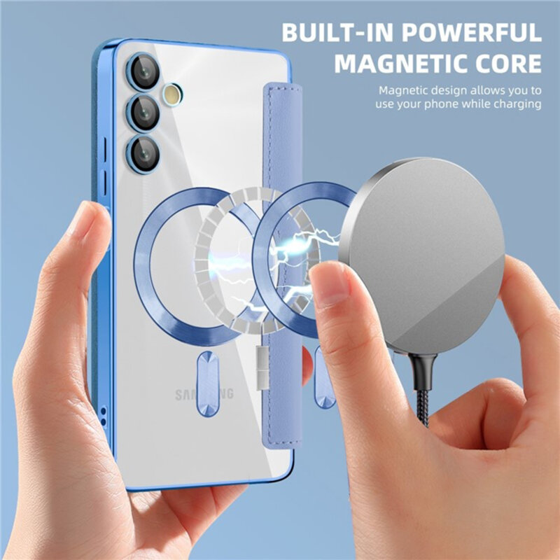 Husa Samsung Galaxy A05s Techsuit SmartMag Book Case, bleu