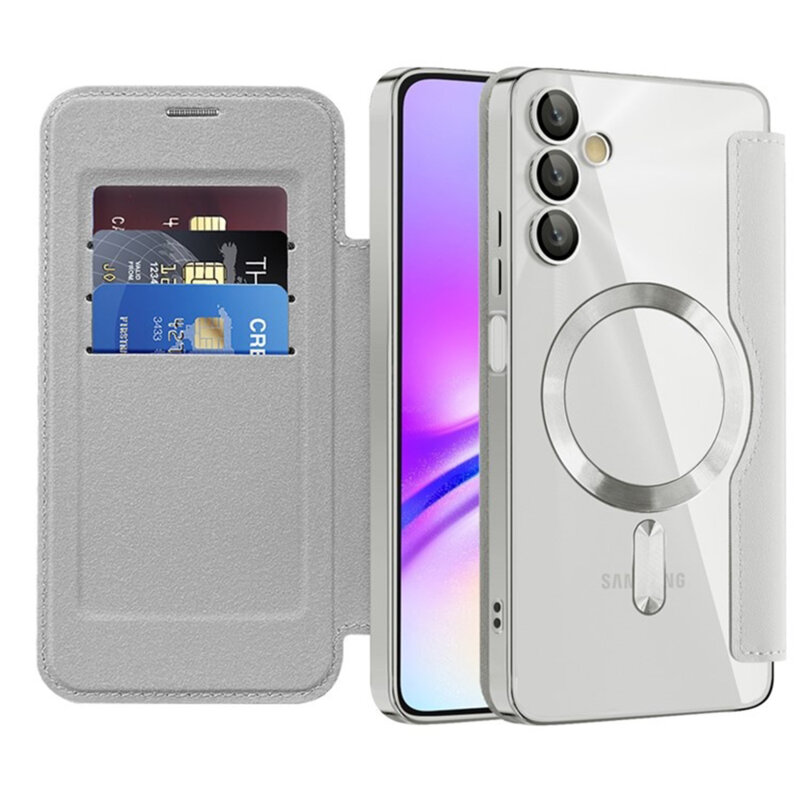 Husa Samsung Galaxy A05s Techsuit SmartMag Book Case, gri