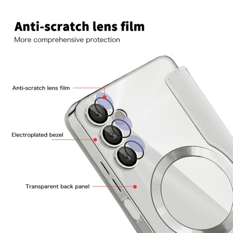 Husa Samsung Galaxy A05s Techsuit SmartMag Book Case, gri