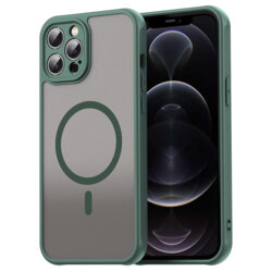 Husa iPhone 12 Pro Max Techsuit HaloFrost II MagSafe, verde