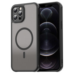 Husa iPhone 12 Pro Max Techsuit HaloFrost II MagSafe, negru