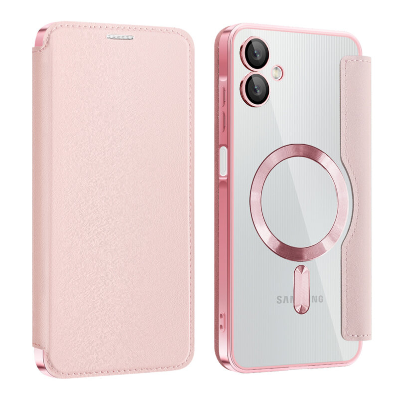 Husa Samsung Galaxy A06 Techsuit SmartMag Book Case, roz